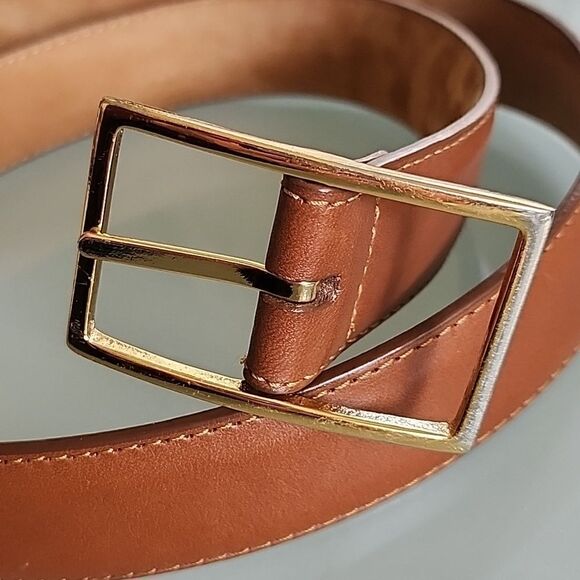 W KLEINBERG Vintage Leather Belt 1 1/2 W. Kleinberg Leather Belt Size Medium